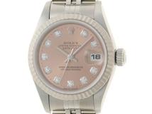 ROLEX　ロレックス　デイトジャスト　U番　レディース　自動巻き　ピンク10PD　WG/SS　69174G【431】2146000425592
