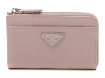 PRADA プラダ トライアングル キーケース ピンク サフィアーノ 1PP122 2146000425981 【432】