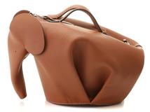 LOEWE ロエベ エレファントバッグ ラージ タン クラシックカーフ B623A18X01【472】YY
