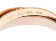 Cartier カルティエ トリニティ リング スモールモデル B4235147 47号 K18ホワイトゴールド/イエローゴールド/ピンクゴールド 2023年正規品【472】SJ