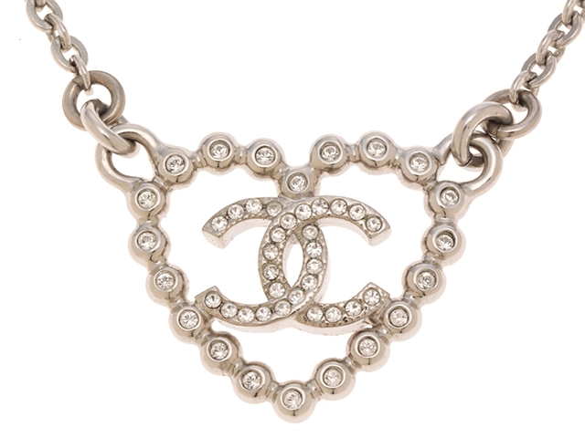CHANEL シャネル ハートモチーフ ココマークネックレス メタル(SS