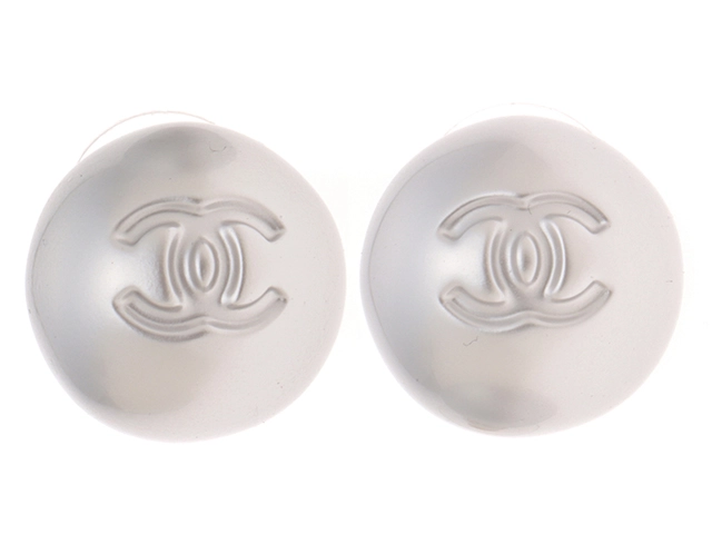CHANEL シャネル ココマーク ビッグピアス SS フェイクパール ABE983