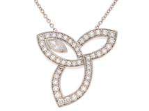 HARRY WINSTON ハリー･ウィンストン ネックレス リリークラスター・ペンダント PEDPMQRFLC プラチナ950 ダイヤモンド計約0.68カラット  2019年正規品【472】SJ