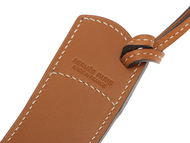 HERMES エルメス チャーム パドックブーツ バッグチャーム ナチュラル