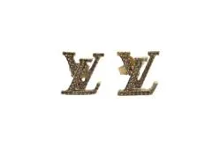 ピアス LV アイコニック ストラス ローズゴールド LOUIS VUITTON - 【新品同様】ルイヴィトン ピアス・LV アイ