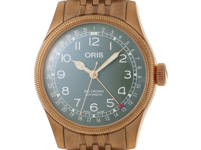 サントノーレ　ブラウン　星座　腕時計　ダイヤモンド ORIS オリス 腕時計 2023年正規品 ビッグクラウン ブロンズ
