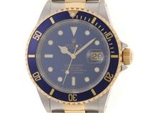 A番1999年6月　ギャラ有　ROLEX　ロレックス　サブマリーナ　16613LB　YG/SS　ブルー　自動巻き　メンズ2146000428807【432】