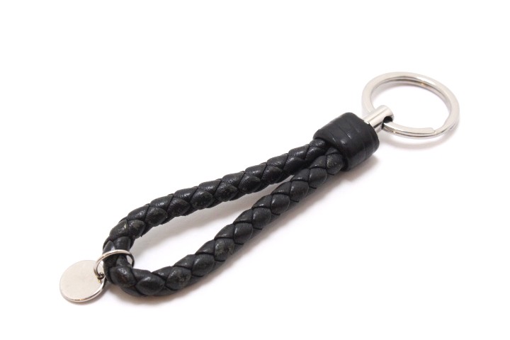 極美品✨BOTTEGA VENETA キーリング　グレージュ　本革 極美品✨BOTTEGA VENETA キーリング グレージュ 本革