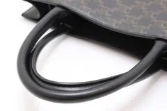 CELINE セリーヌ トリオンフ バーティカルカバ ミディアム トートバッグ 2way 194432CIM.38NO ブラック/ブラウン 【460】2146000429262