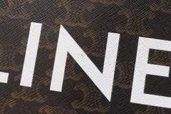 CELINE セリーヌ トリオンフ バーティカルカバ ミディアム トートバッグ 2way 194432CIM.38NO ブラック/ブラウン 【460】2146000429262