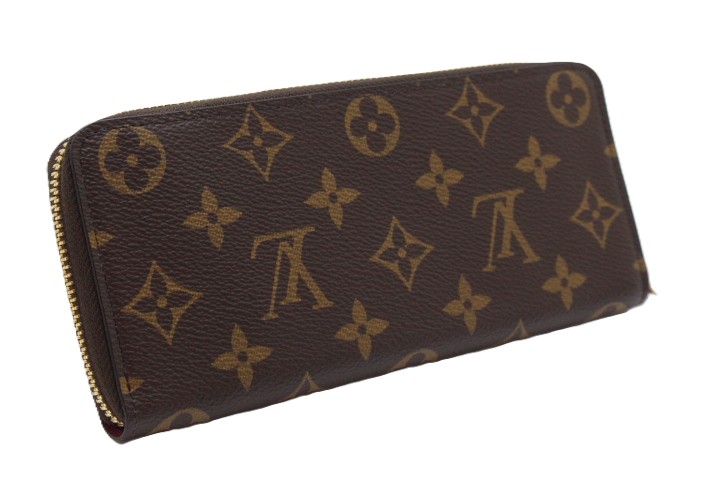 鑑定済み　ヴィトン ポルトフォイユクレマンス フューシャ　ラウンド 長財布 LOUIS VUITTON - 鑑定済み ヴィトン ポルトフォイユクレマンス