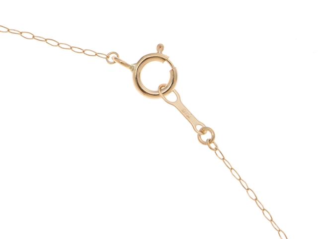 JEWELRY　ジュエリー　ネックレス　K18 ゴールド　パール/スフェーン　3.3g　2146000430381　【471】L