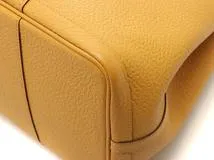 HERMES エルメス ガーデンパーティPM ジョーヌアンブル/SV トートバッグ ヴァッシュ・カントリー　C刻印(約2018年)　2146000430794【471】