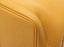 HERMES エルメス ガーデンパーティPM ジョーヌアンブル/SV トートバッグ ヴァッシュ・カントリー　C刻印(約2018年)　2146000430794【471】