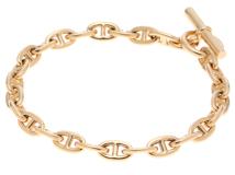 HERMES エルメス シェーヌダンクルブレスレットTPM H218836B 00025 K18イエローゴールド 25コマ 22.0g【472】SJ