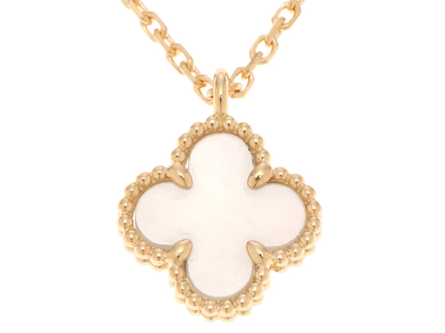ヴァンクリーフ＆アーペル　スウィートアルハンブラ　ネックレス スウィート アルハンブラ ペンダント 18K イエローゴールド, マザー