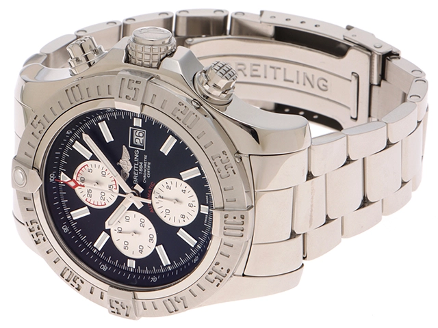 BREITLING ブライトリング スーパーアベンジャーII A13371 ステンレススチール クロノグラフ 自動巻き メンズ 腕時計 C