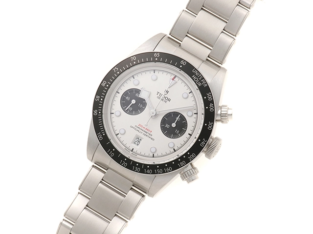 TUDOR チューダー 腕時計 2024年正規品 ブラックベイ クロノM79360N-0002 ホワイト/ブラック文字盤 スティール 自動巻き【472】SJ