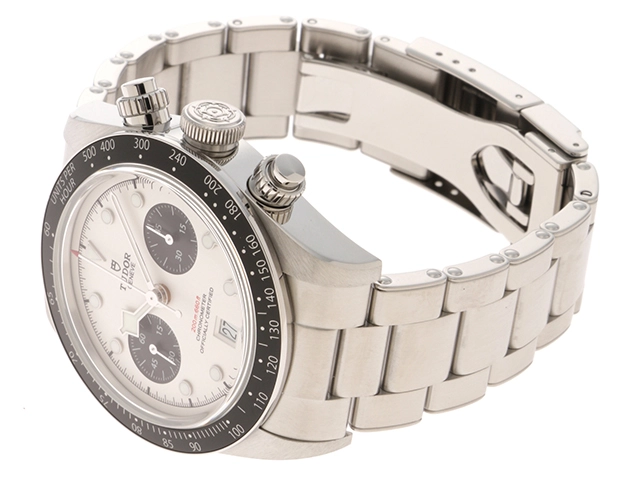 TUDOR チューダー 腕時計 2024年正規品 ブラックベイ クロノM79360N-0002 ホワイト/ブラック文字盤 スティール 自動巻き【472】SJ