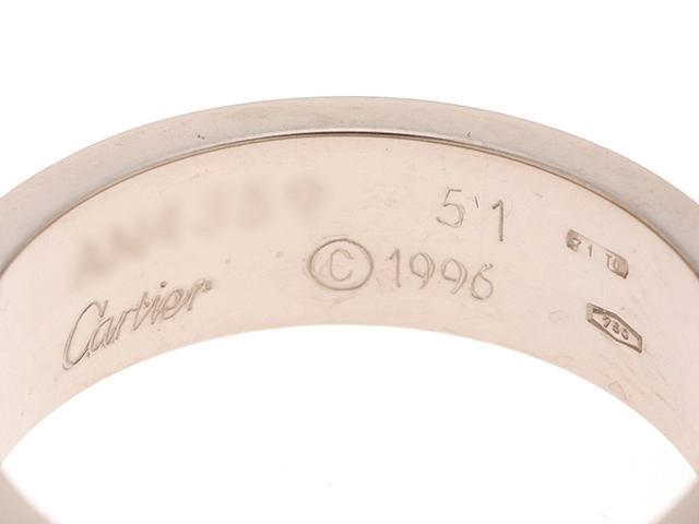 Cartier　カルティエ　ラブ 　リング　K18ホワイトゴールド　#51（10号）　6.6g　【471】L