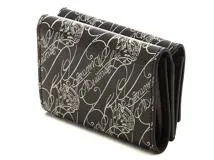 Berluti ベルルッティ トワル・マルブフ 三つ折り財布 ダークブラウン