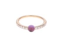 Pomellato　ポメラート　マーマノンマーマ 　リング　K18ピンクゴールド　#51　アメジスト/ダイヤモンド 　2.4g　2146000433931【437】