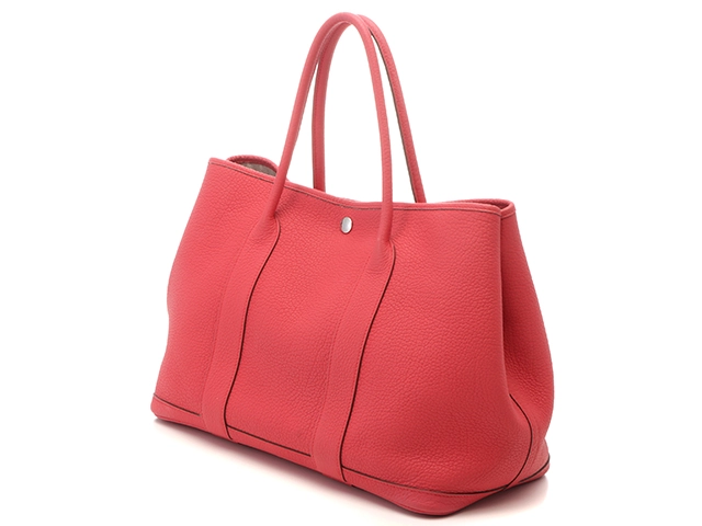 HERMES　エルメス　ハンドバッグ　ガーデンパーティPM　ブーゲンビリア・SV金具　ネゴンダ　T刻印・2015年頃製造【472】HA