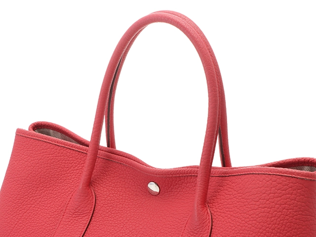 HERMES　エルメス　ハンドバッグ　ガーデンパーティPM　ブーゲンビリア・SV金具　ネゴンダ　T刻印・2015年頃製造【472】HA