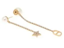 Dior ディオール Dior Tribalesピアス メタル レジンパール クリスタル