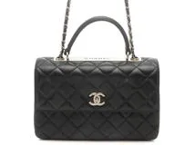 CHANEL　シャネル　マトラッセ３０　トレンディＣＣ　チェーンショルダー　ブラック／ＧＰ　ラムス　2146000437045　【437】