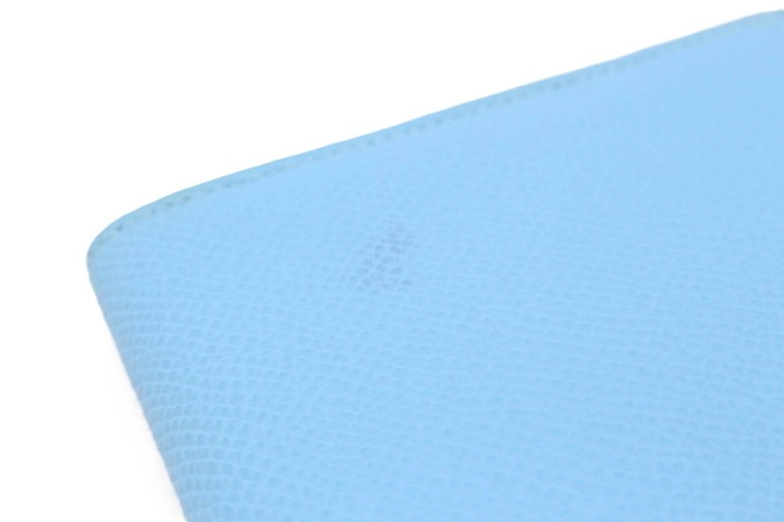 HERMES エルメス ベアンスフレ 2つ折り長財布 ヴォー･エプソン セレステ W刻印 【460】2146000438042