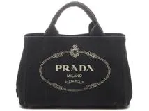 PRADA プラダ ハンドルバッグ カナパ ミニ ブラック キャンバス BN2439