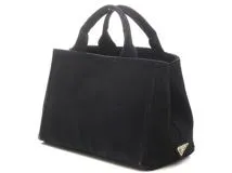 PRADA プラダ ハンドルバッグ カナパ ミニ ブラック キャンバス BN2439