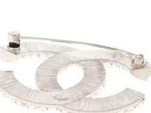 CHANEL　シャネル　ココマークブローチ　メタル（SS）　クリスタル　2146000439056【432】