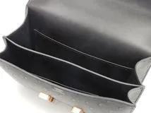 HERMES 　エルメス　ショルダーバッグ　コンスタンスⅢ　ミニ　ブラック・GP金具　オーストリッチ　Y刻印・2020年頃製造【472】HA