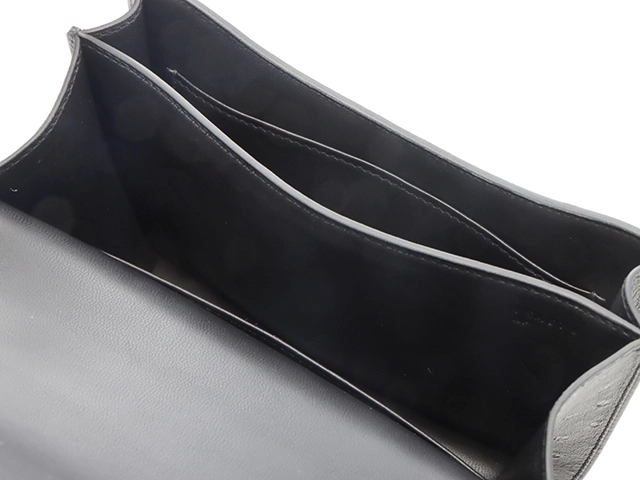 HERMES 　エルメス　ショルダーバッグ　コンスタンスⅢ　ミニ　ブラック・GP金具　オーストリッチ　Y刻印・2020年頃製造【472】HA