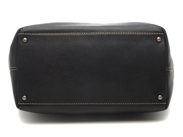 CHANEL　シャネル　ターンロック 2wayバッグ　ブラック　SV　キャビア【431】2146000440182