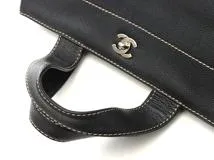 CHANEL　シャネル　ターンロック 2wayバッグ　ブラック　SV　キャビア【431】2146000440182