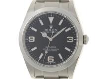 ランダムシリアル 2015年 12月 並行 ROLEX ロレックス エクスプローラーⅠ 214270 SS ステンレススチール ブラック文字盤 オートマチック 鏡面バックル【460】2146000440731