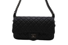 CHANEL シャネル チェーンショルダーバッグ ブラック キャビアスキン 【460】2146000441950
