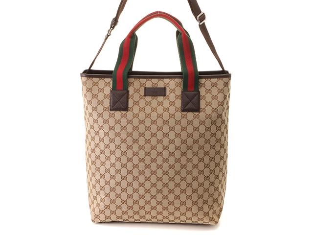 GUCCI グッチ GG2wayトートバッグ ベージュ／ダークブラウン