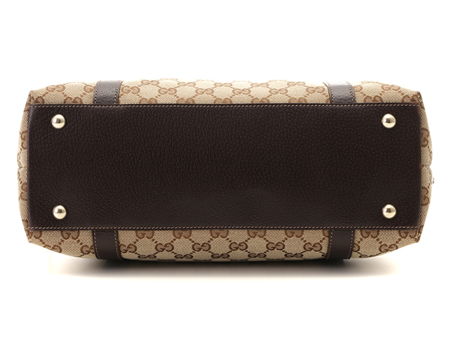 GUCCI グッチ バッグ バッグ GGトートバッグ ダークブラウン ベージュ