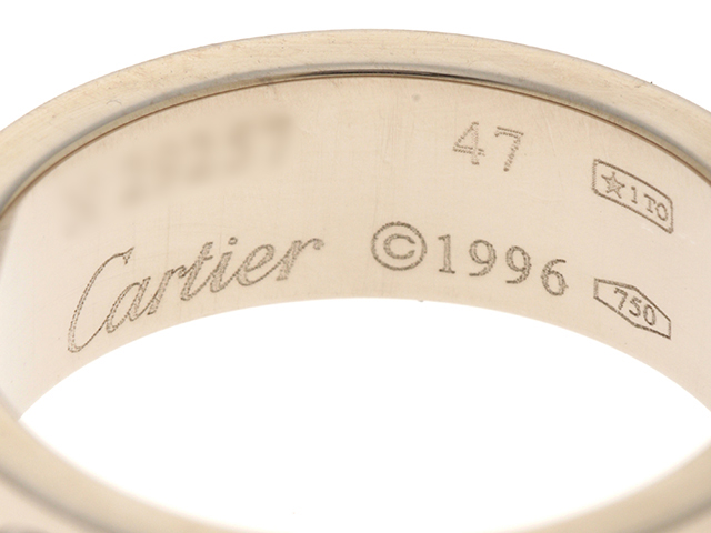 Cartier カルティエ ラブリング 指輪 K18WG ホワイトゴールド 47号