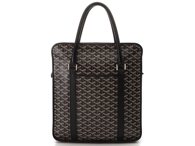 GOYARD ゴヤール ブルゴーニュ PVC カーフ ブラック トートバッグ