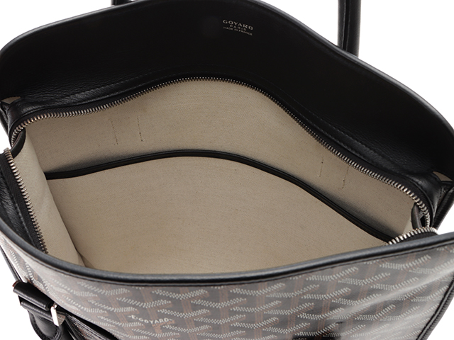 GOYARD ゴヤール ブルゴーニュ PVC カーフ ブラック トート GOYARD ゴヤール ブルゴーニュ PVC カーフ ブラック トート