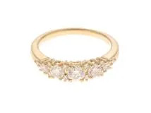 I-PRIMO　アイプリモ　リング　K18イエローゴールド　ダイヤモンド0.259ct/0.54ct　約4.2ｇ【430】2147100074765
