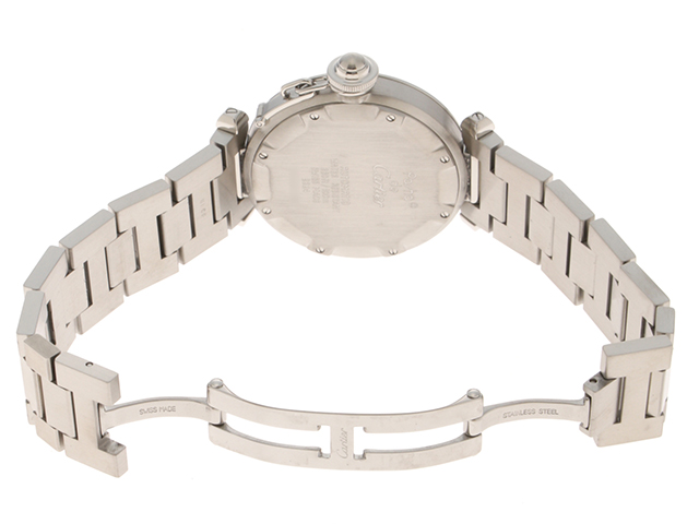 CARTIER カルティエ パシャC 自動巻き レディース SS ピンク