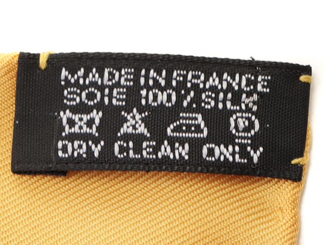 HERMES エルメス スカーフ カレ40 JUNGLE LOVE イエロー シルク