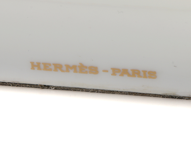 HERMES エルメス 灰皿 馬モチーフ 陶器素材 ホワイトカラー 箱