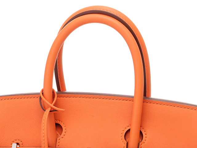 HERMES オレンジボックス　バーキン25 エルメス バーキン25 オレンジ/ゴールド金具 ドブリス □H刻印